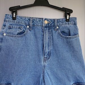 Forever 21 blue wide leg jeans